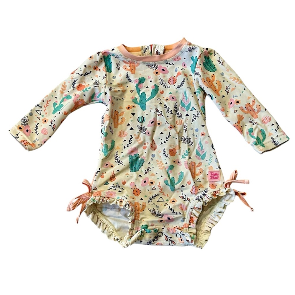 RuffleButts One Piece Rash Guard Swimsuit